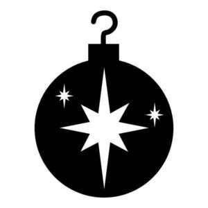 Christmas Ball with Stars