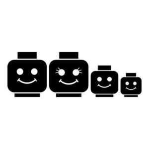 LEGO Family - 2 Adults, 1 Child and 1 Baby
