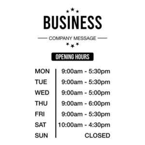 Opening Hours 04
