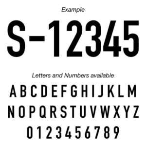 Boat Plate - Font 01