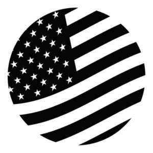 USA Round Flag